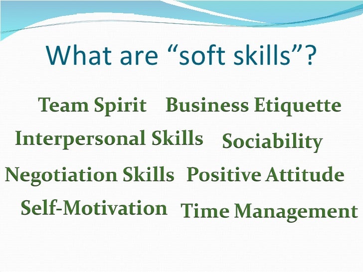 what is soft skills