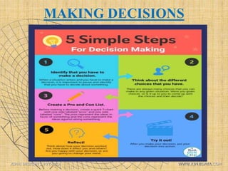 MAKING DECISIONS
XIPHI INSIGHTS PVT. LTD. WWW.XIPHIDATA.COM
 