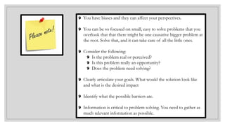 Soft skills series Problem Solving and Listening Skills | PDF