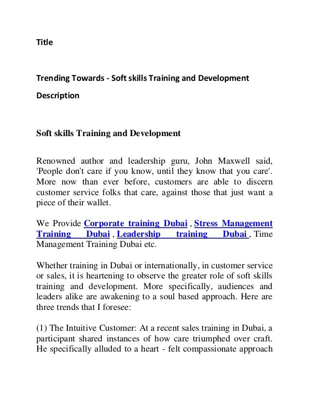 customer service soft skills training