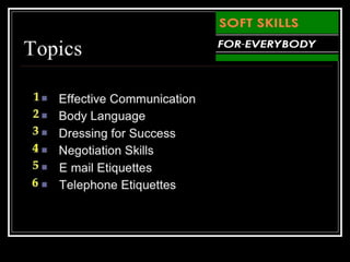 Soft skills training for everybody