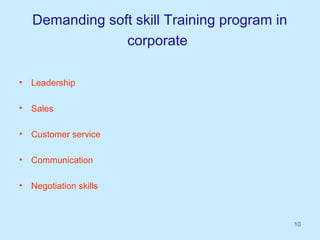 Soft skill training need and market potential | PPT