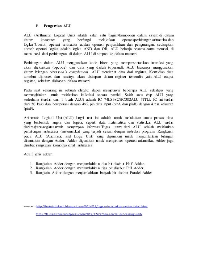 Complement Adalah Operasi Yang Digunakan Untuk Mengolah Data - Sumber