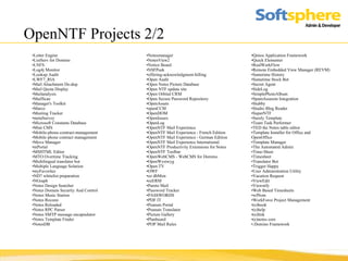 OpenNTF Projects 2/2 Letter Engine ListServ for Domino LNFS Log4j Monitor Lookup Audit LWF7_RIA Mail Attachment De-dup Mail Quota Display Mailanalysis MailScan Manager's Toolkit Marco Meeting Tracker metaSurvey Microsoft Constants Database Mini CMS Mobile-phone-contract-management Mobile phone contract management Move Manager mPortal MSHTML Editor MTO Overtime Tracking Multilingual translator bot Multiple Language Solution myFavorites ND7 whitelist preparation NGraph Notes Design Searcher Notes Domain Security And Control Notes Music Station Notes Reconn Notes Reloaded Notes RPC Parser Notes SMTP message encapsulator Notes Template Finder NotesDB Notesmanager NotesView2 Notice Board NSFPeek offering-acknowledgment-billing Open Audit Open Notes Picture Database Open NTF update site Open Orbital CRM Open Secure Password Repository OpenAssets openCCM OpenDOM OpenIssues OpenLog OpenNTF Mail Experience OpenNTF Mail Experience - French Edition OpenNTF Mail Experience - German Edition OpenNTF Mail Experience International OpenNTF Productivity Extensions for Notes OpenNTF Toolbar OpenWebCMS - WebCMS for Domino OpenWysiwyg Open.TV OWF oz dbMon ozERM Pareto Mail Password Tracker PASSWORDS PDF IT Peanuts Portal Peanuts Translator Picture Gallery Planboard POP Mail Rules Qenos Application Framework Quick Elementer RealWorkFlow Remote Embedded View Manager (REVM) Sametime History Sametime Stock Bot Secret Agent SideLog SimplePhotoAlbum SpamAssassin Integration Stubby Studio Blog Reader SuperNTF Surely Template Team Task Performer TED the Notes table editor Template Installer for Office and OpenOffice Template Manager The Automated Admin Time-Sheet Timesheet Translator Bot Trigger Happy User Administration Utility Vacation Request ViewEdit Viewnify Web Based Timesheets wfNote WorkForce Project Management (e)book (e)help (e)link (e)notes core .Domino Framework 