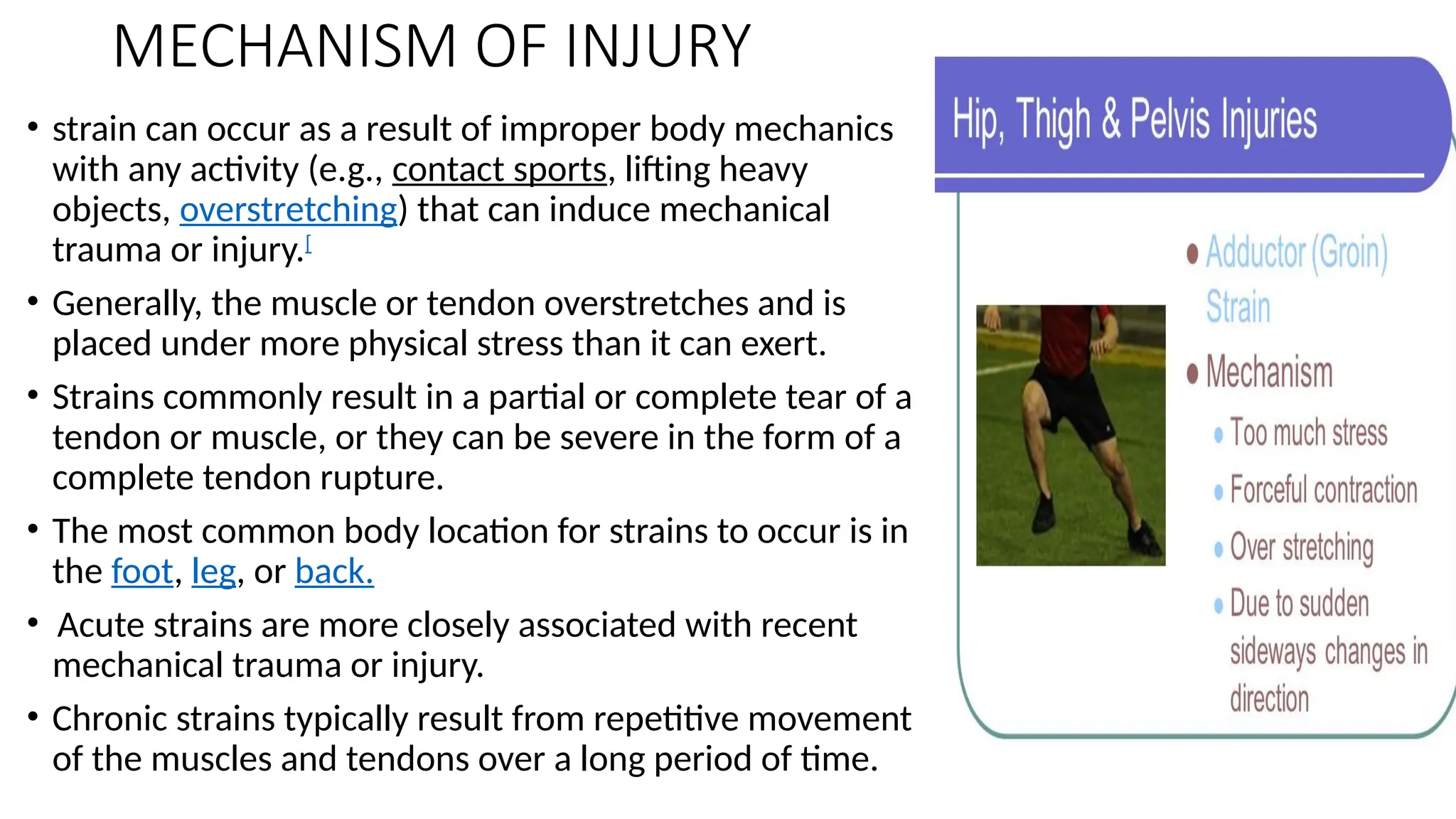 Soft Tissue Injuries Mechanism Of Injury Of pptx
