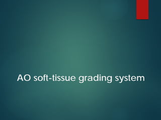 AO soft-tissue grading system
 