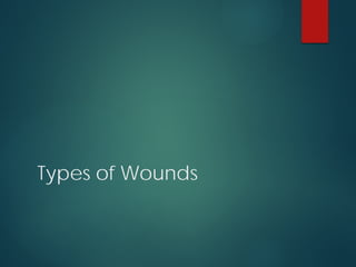 Types of Wounds
 
