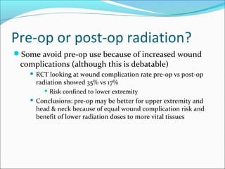 Pre Post Rct Graph Soft tissue sarcomas, treatment (surgical, radiation, chemotherapy) | PPT