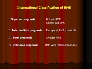 Embryonal Rms Soft tissue toumours in children | PDF