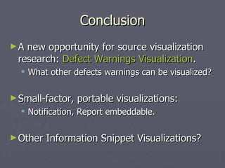 A Catalogue of Code Smell Visualizations