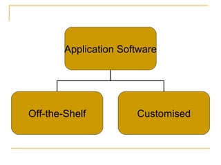 Application Software Off-the-Shelf Customised 