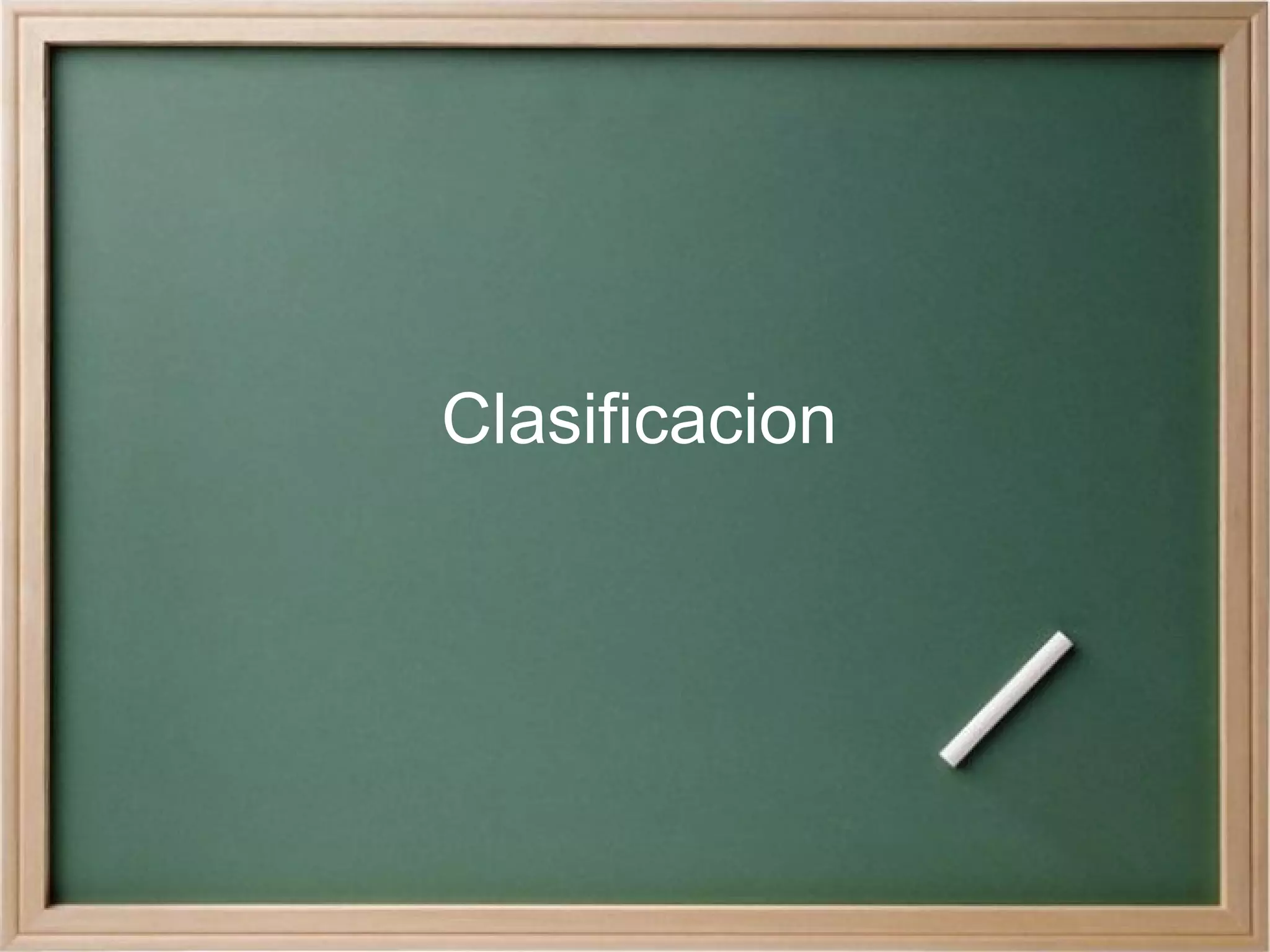 Clasificacion 