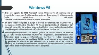 Software 1995 Software 1995-hasta la actualidad | PPTX