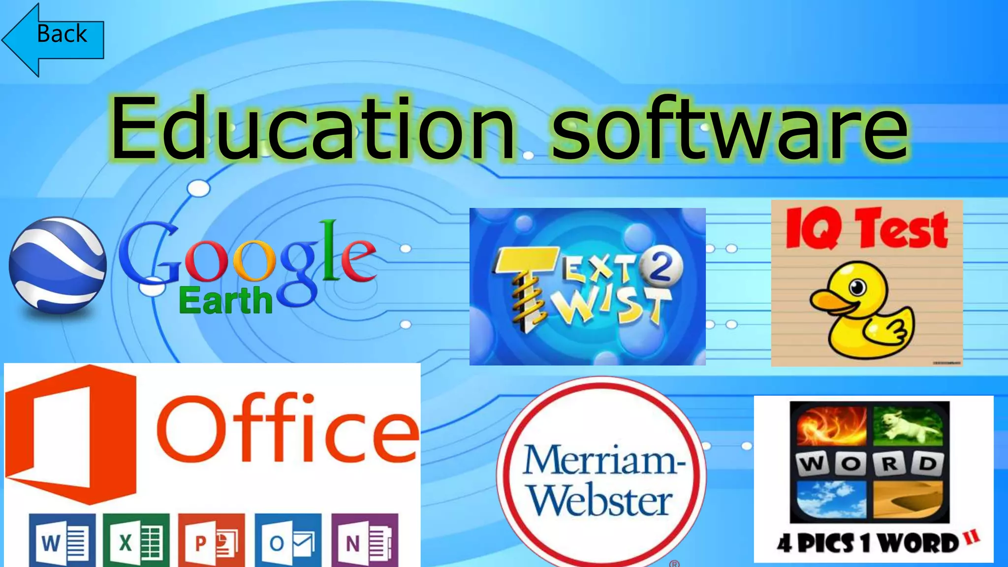 Education software
Back
 