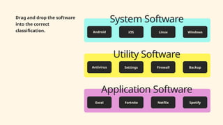 soft ware classification for various software products | PPTX