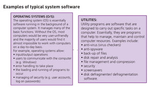 IGCSE Computer Science Lesson Notes on Software | PPTX