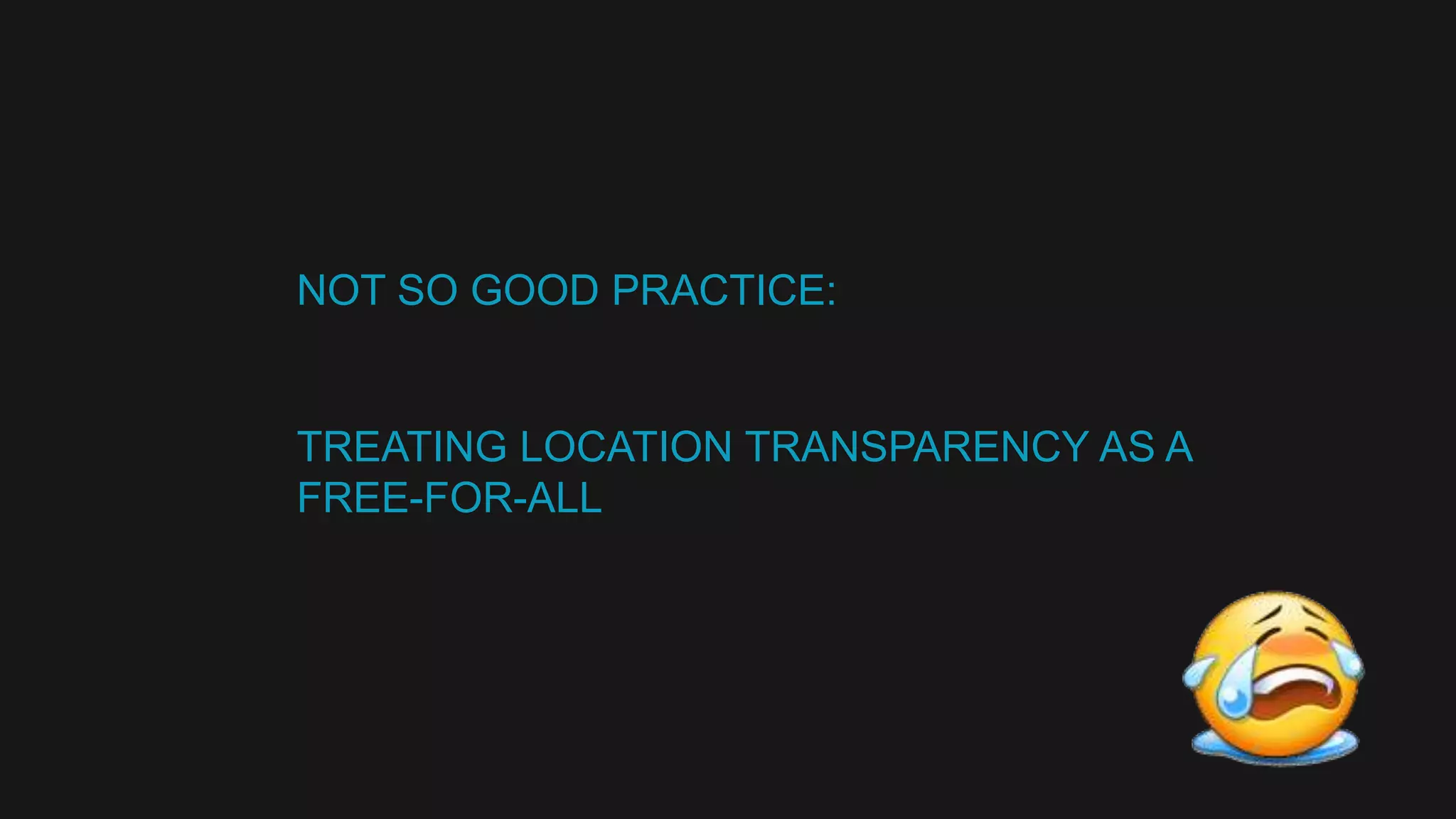 WHAT ABOUT SOME ANTI- PATTERNS? 