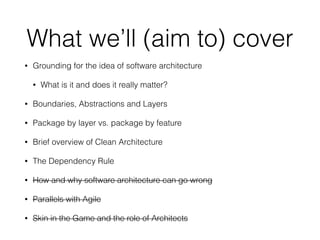 What is Software
Architecture?
 