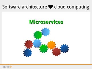 Software architectureSoftware architecture  cloud computingcloud computing
MicroservicesMicroservices
 