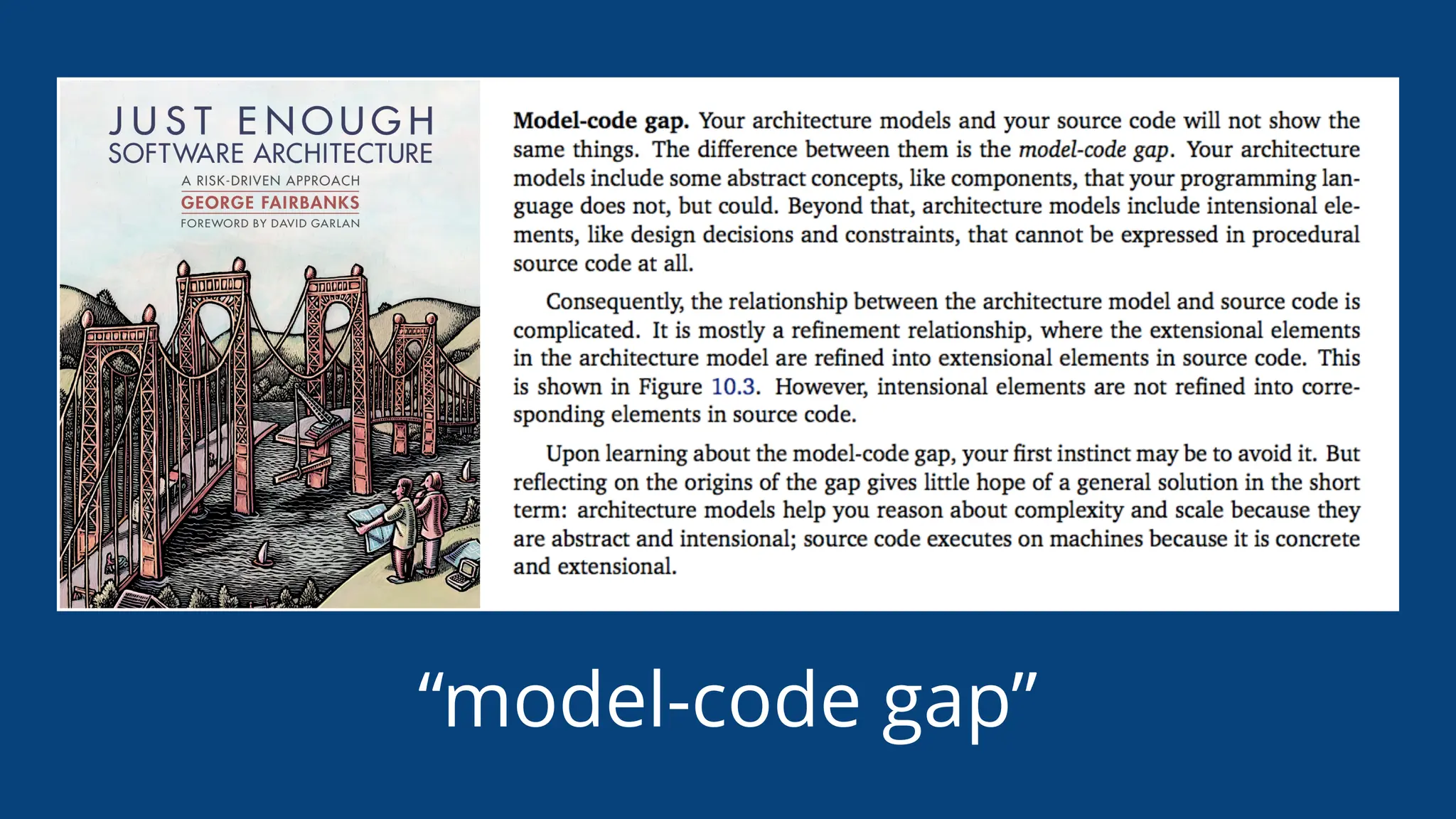 “model-code gap”
 