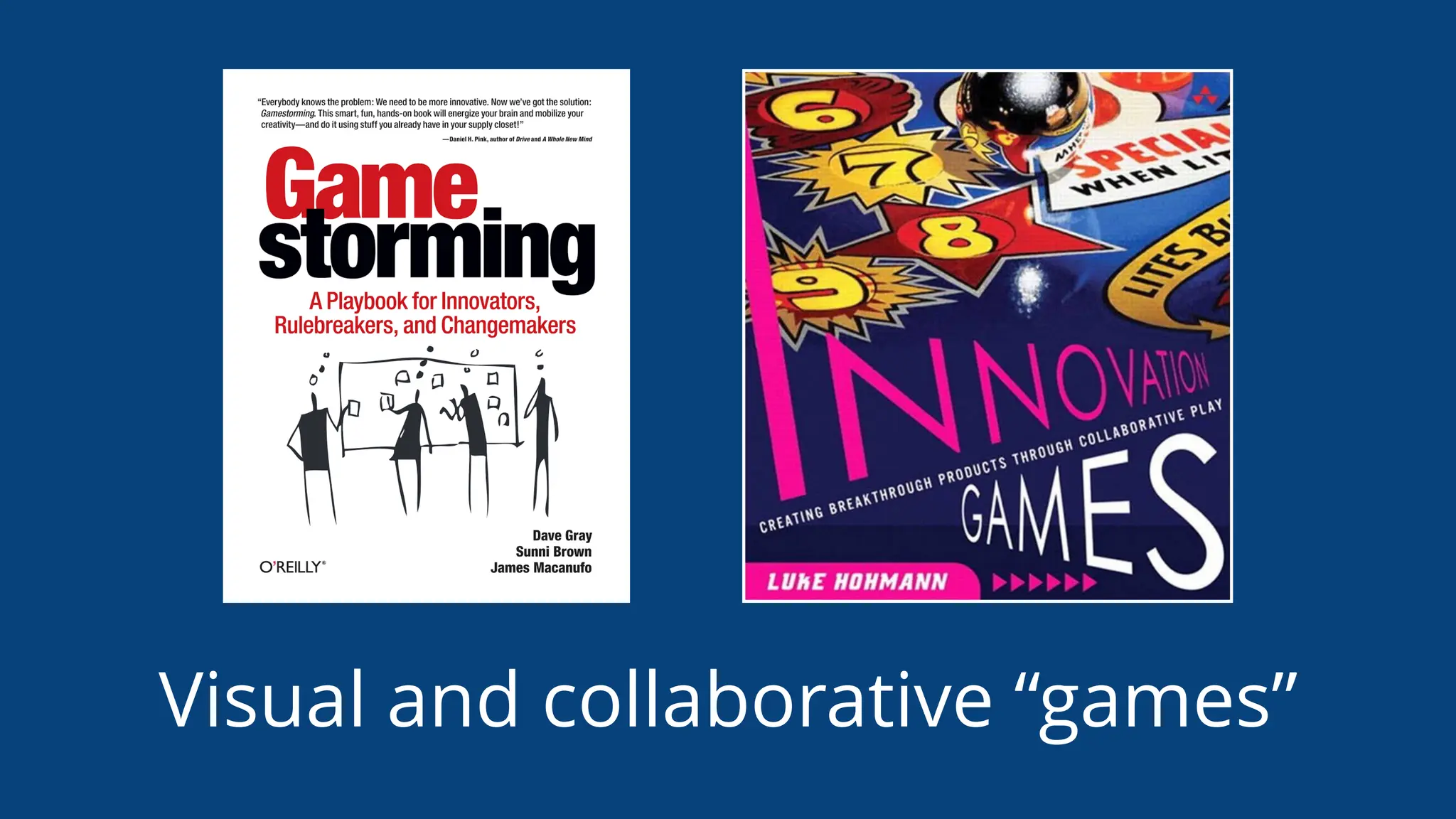 Visual and collaborative “games”
 