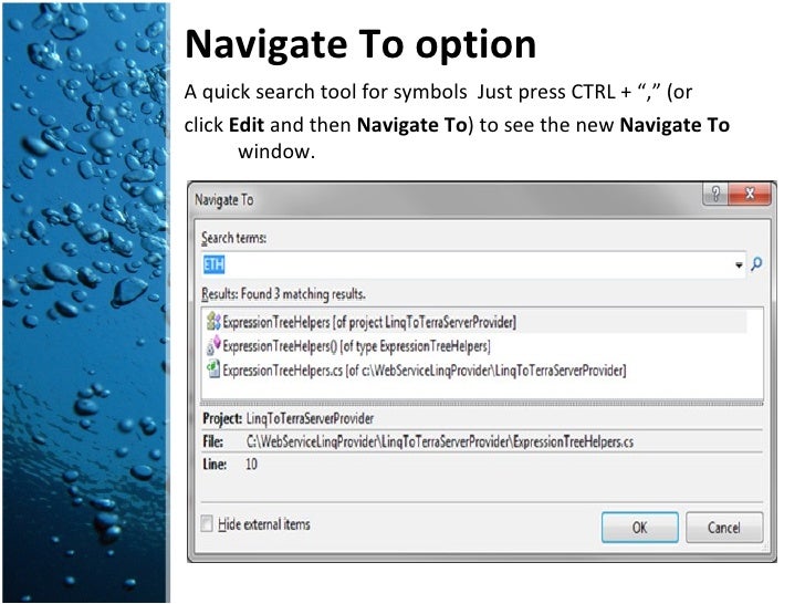 Software Architecture New Features of Visual Studio 2010 / .Net 4.0