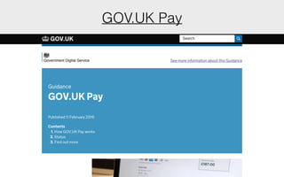 GOV.UK Pay
 