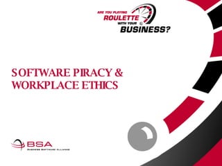SOFTWARE PIRACY & WORKPLACE ETHICS 
