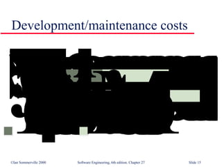 Development/maintenance costs 