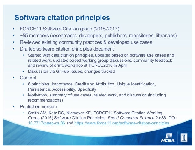 Software citation