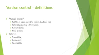 Version control, issue tracking and communication | PPTX