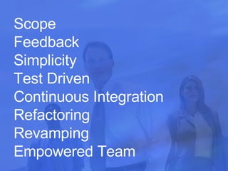 Scope Feedback Simplicity Test Driven Continuous Integration Refactoring Revamping Empowered Team 