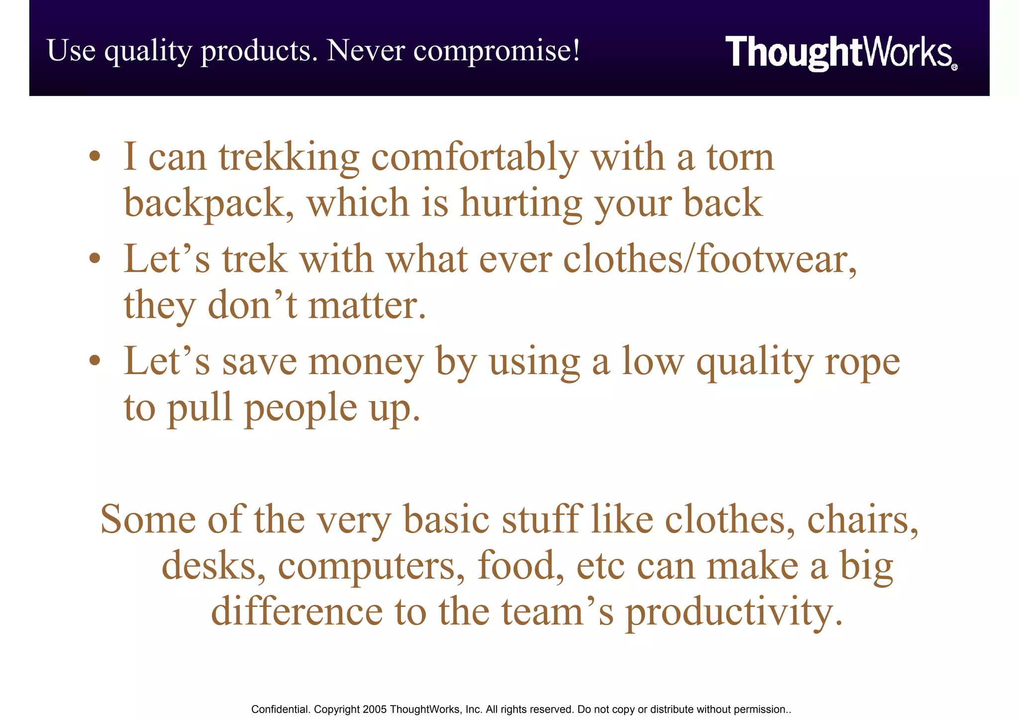 Software Development The Trekkers Way