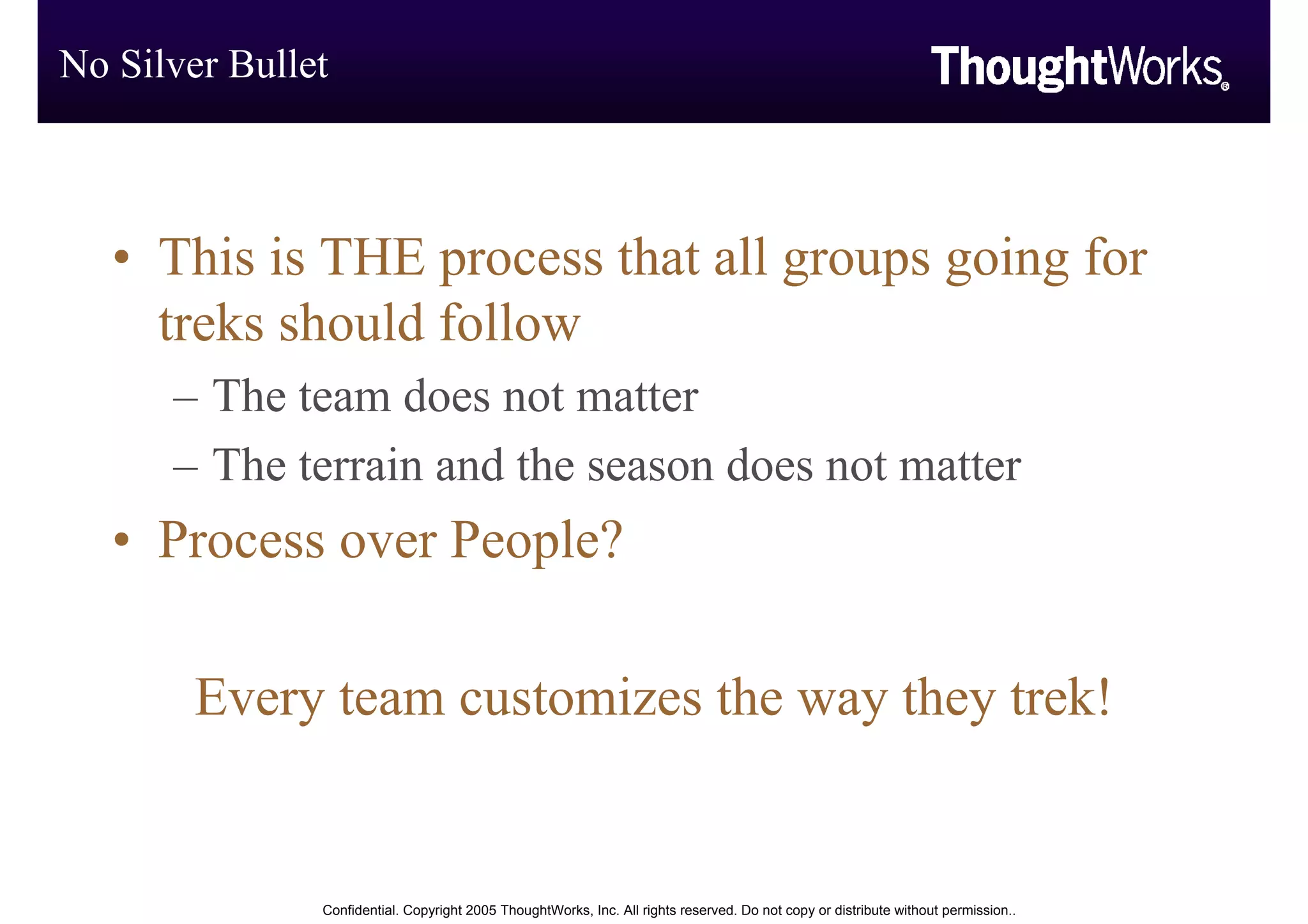 Software Development The Trekkers Way