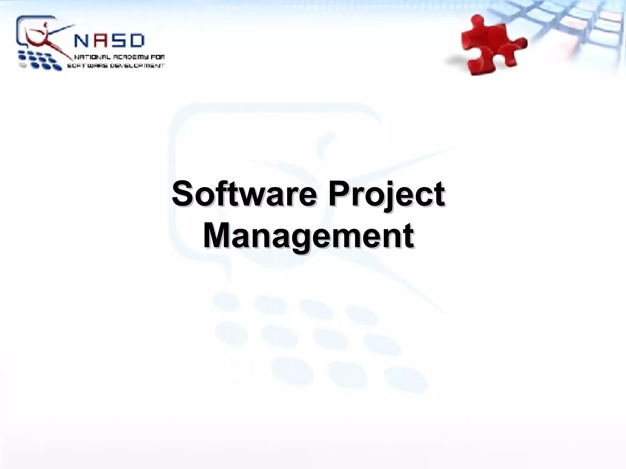 Software Project Management 