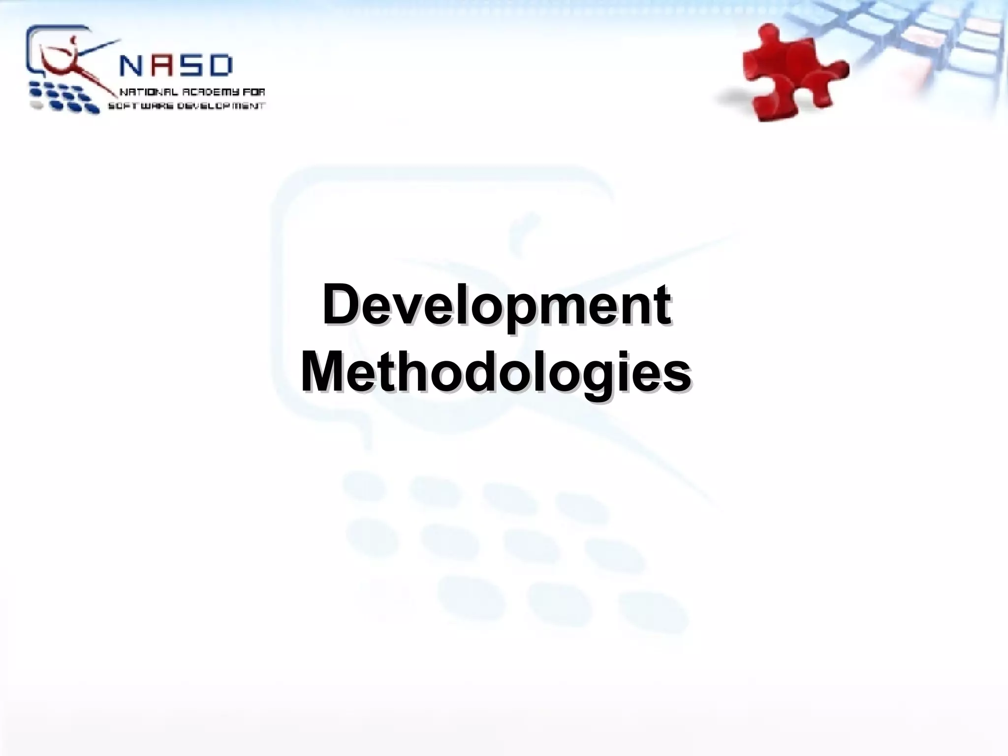 Development Methodologies 