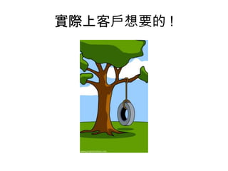 實際上客戶想要的 !
 