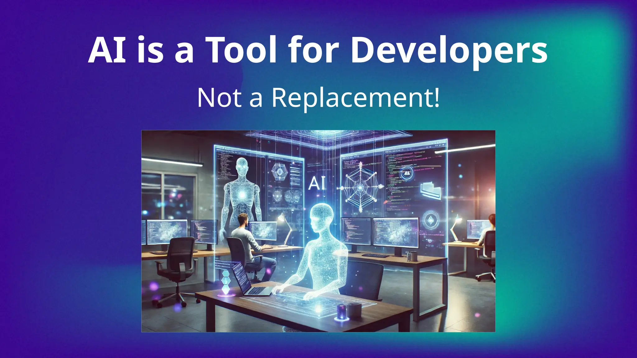 Not a Replacement!
AI is a Tool for Developers
 