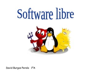 David Burgos Perela  1ºA Software libre 