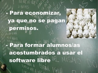 El Software libre en educación