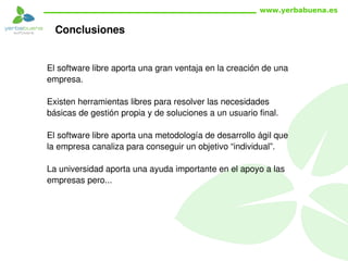 Software Libre, empresa y universidad.