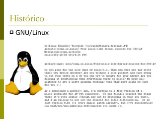 Histórico GNU/Linux 