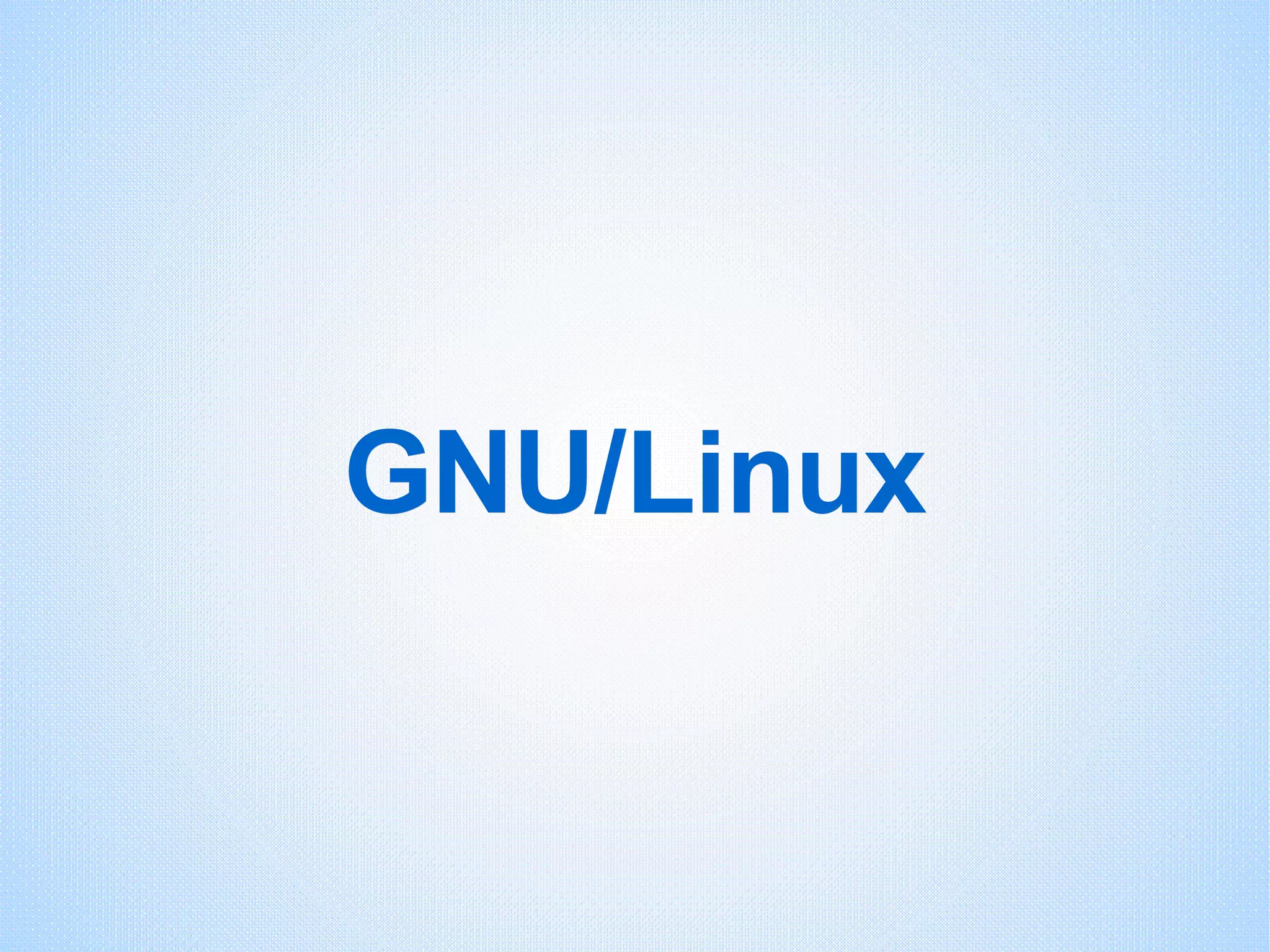 GNU/Linux 