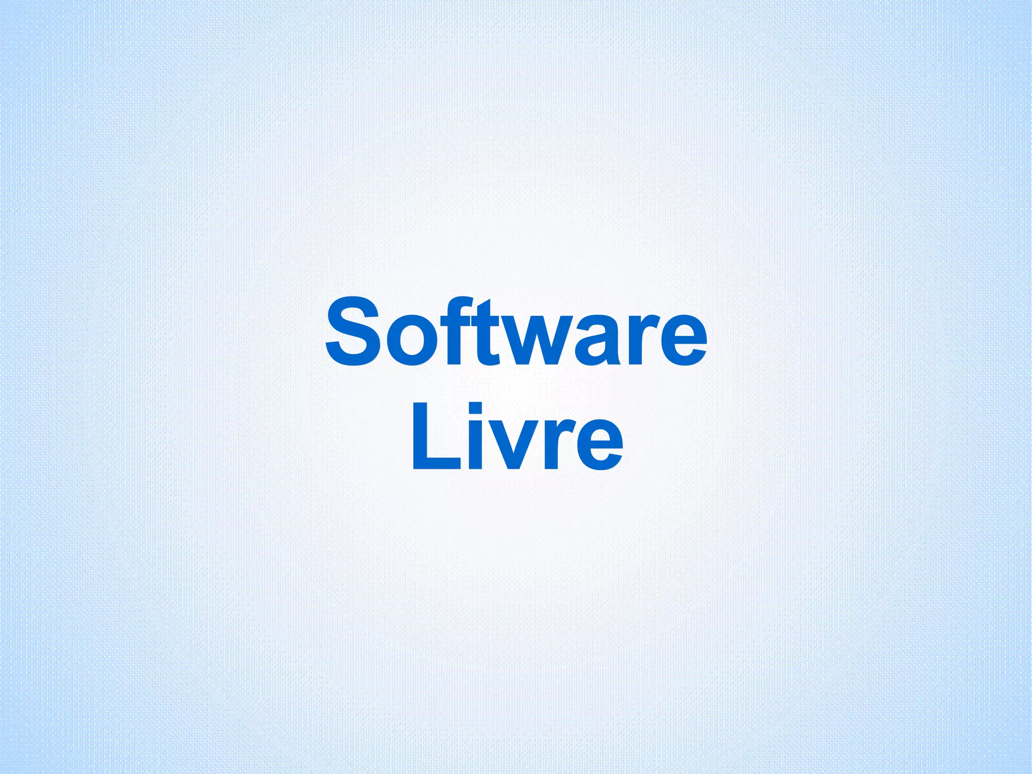 Software Livre 