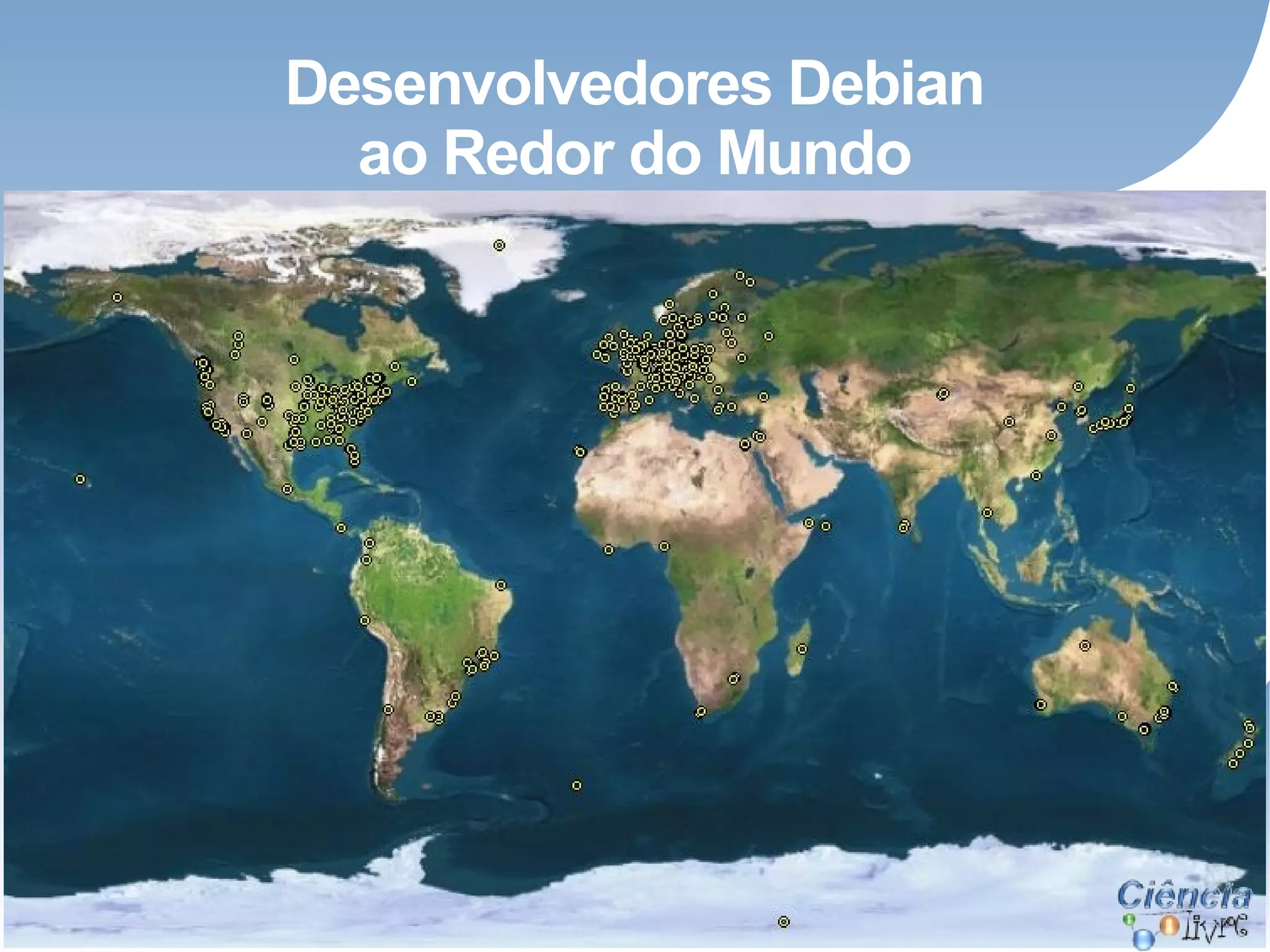 Desenvolvedores Debian ao Redor do Mundo 
