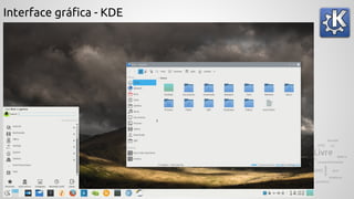 Interface gráfica - KDE
 