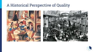 A Historical Perspective of Quality
 