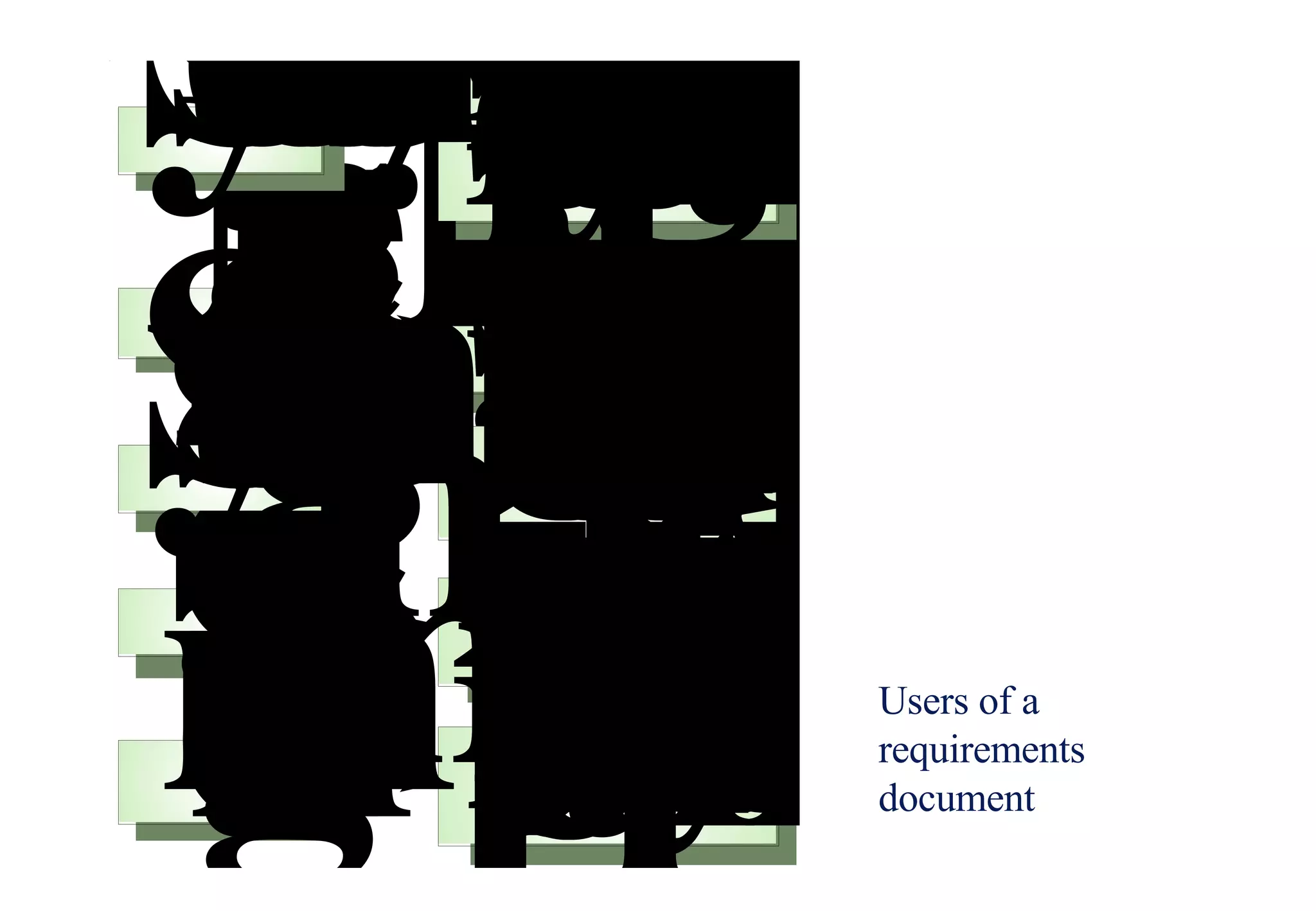 Users of a requirements document 