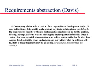 Requirements abstraction (Davis) 