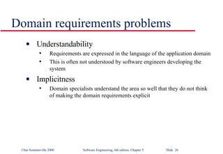 Domain requirements problems ,[object Object],[object Object],[object Object],[object Object],[object Object]